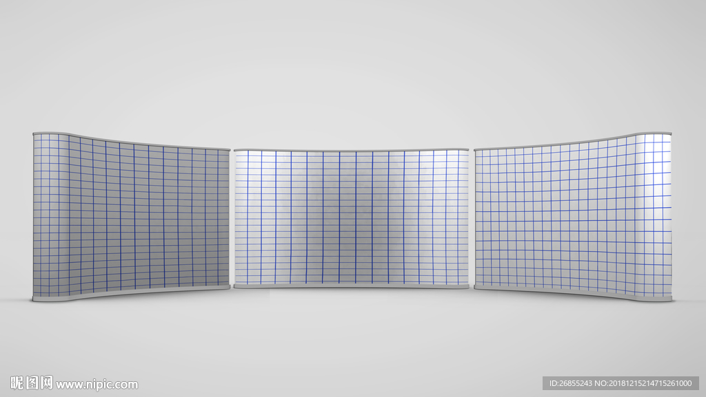 展会场景前台背景墙样机