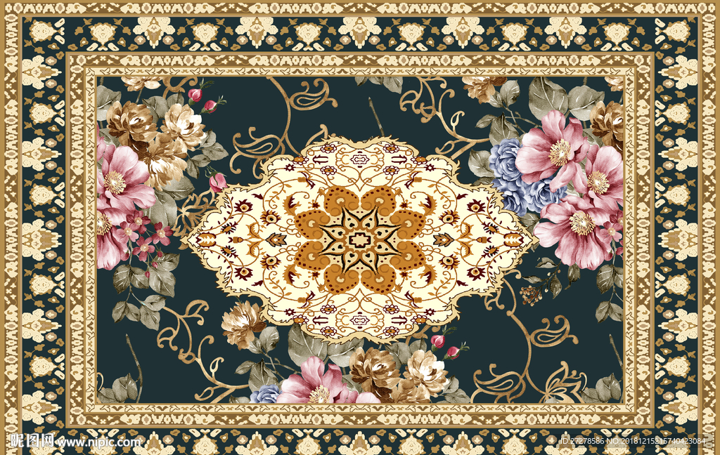 客厅地毯 花纹地毯 大型地毯