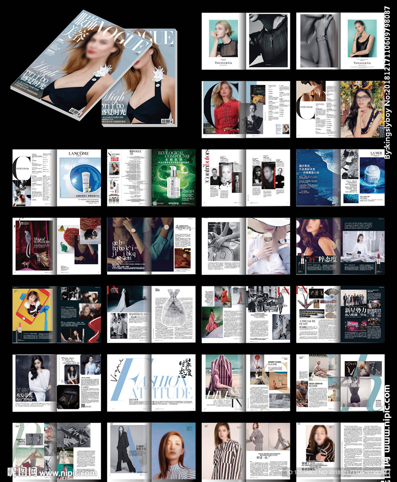 高端时尚杂志word设计模板