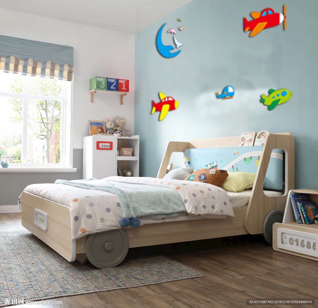 儿童房3d立体墙贴