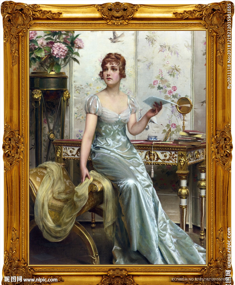 高清宫廷贵族油画