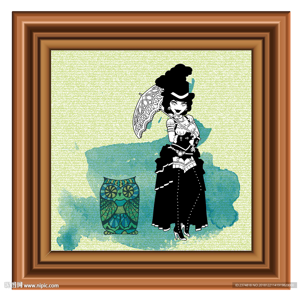 猫头鹰装饰素材