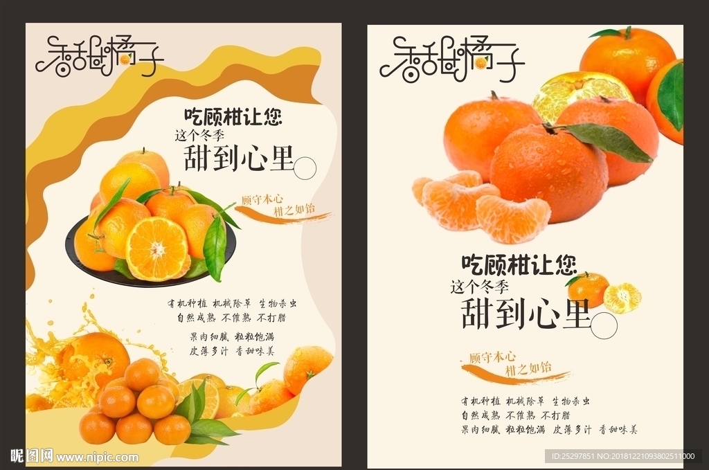 柑橘海报
