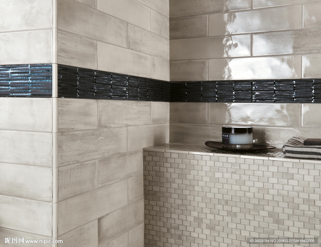 北欧风格 仿古砖 瓷砖效果图