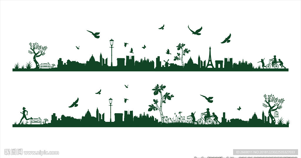 看楼通道  绿植围墙