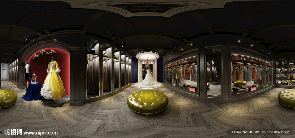 影楼 婚纱 礼服馆 全景模型