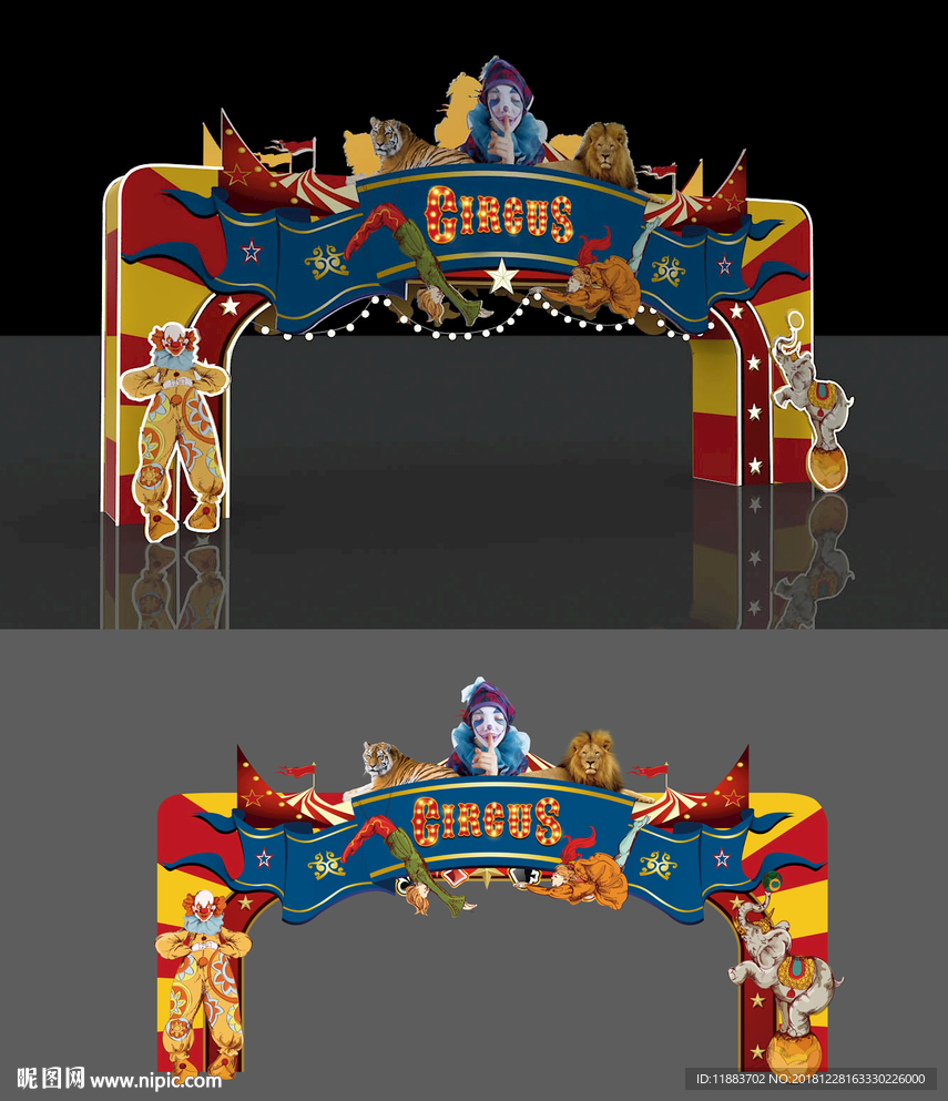 马戏团门头 马戏门头 马戏龙门