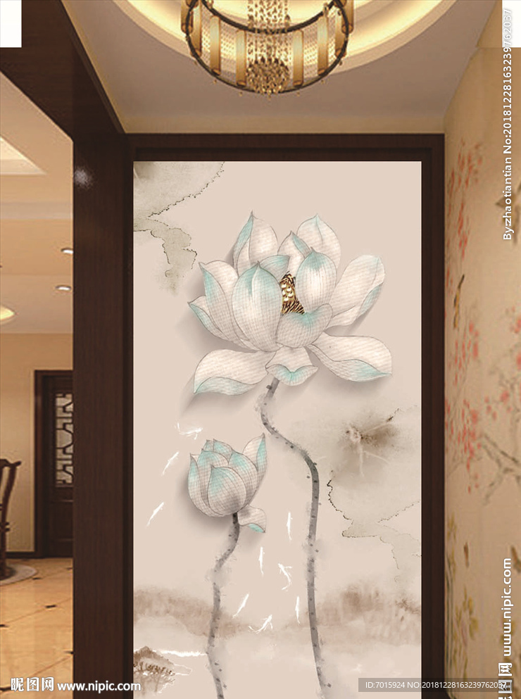 3D背景墙 彩雕背景墙