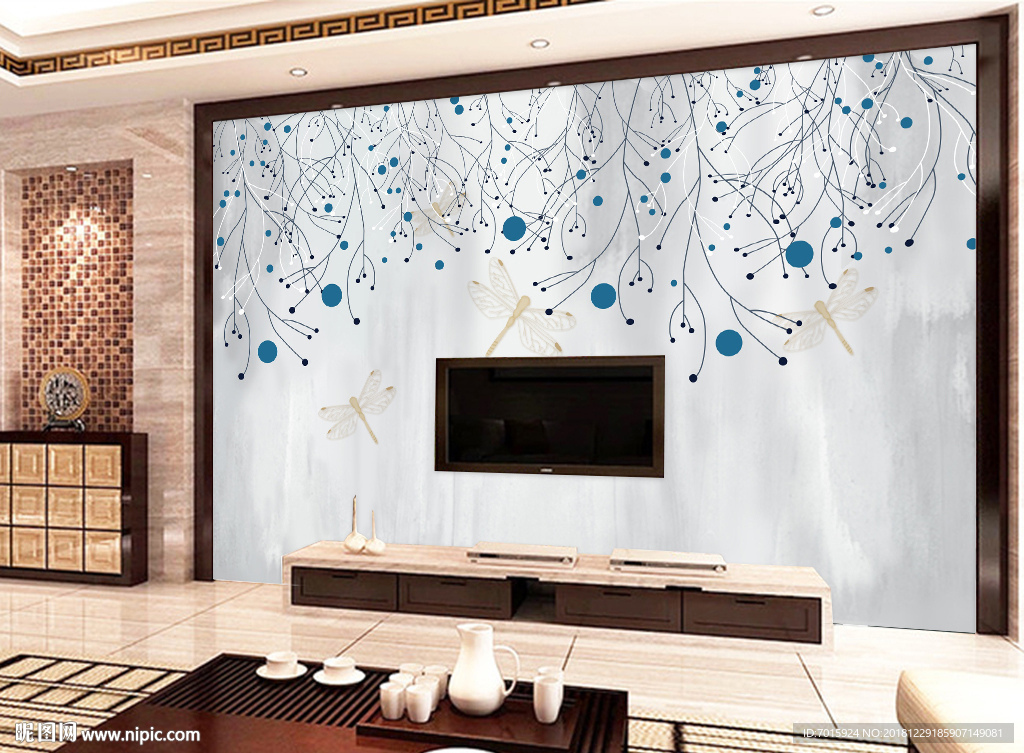 电视背景墙 室内背景墙 背景墙