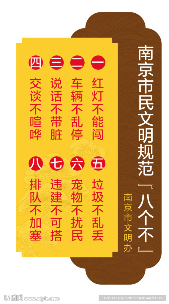 南京市民文明规范8个不