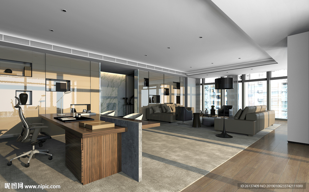 现代  总经理  办公室