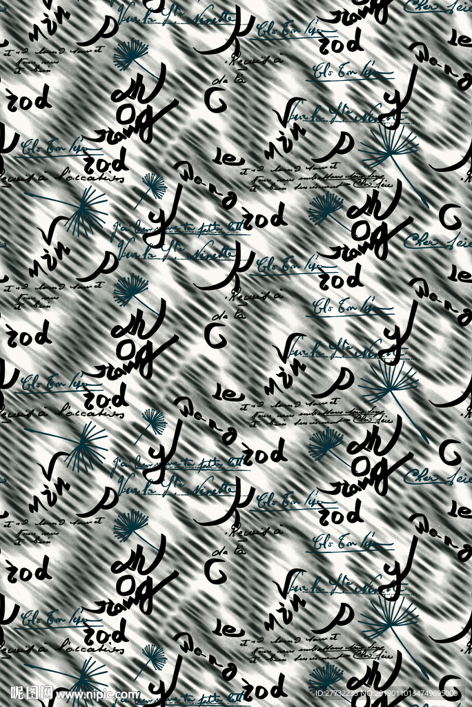 大牌男装 字母 几何图