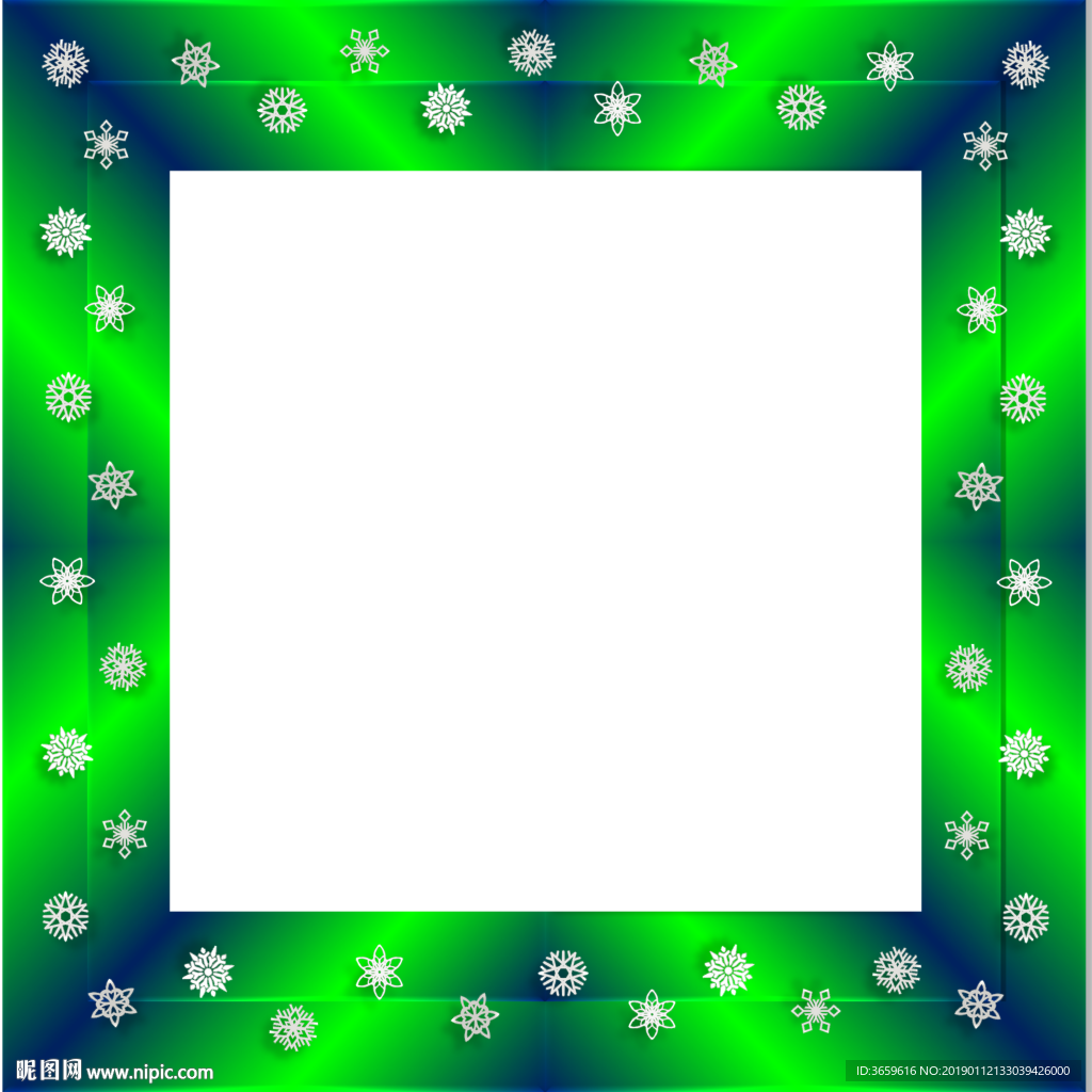 绿色边框相框
