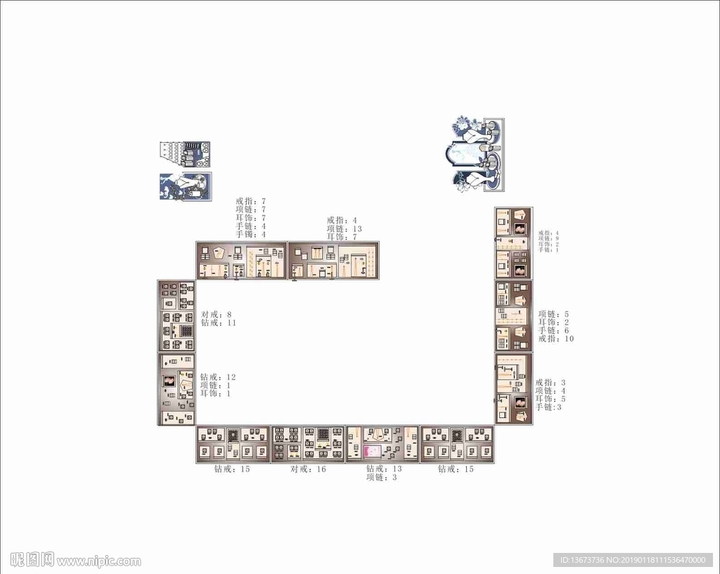 珠宝店铺陈列设计