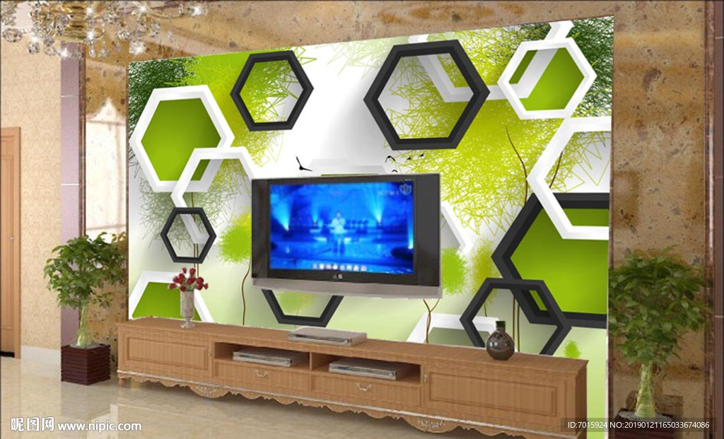 电视背景墙 背景电视 背景春天