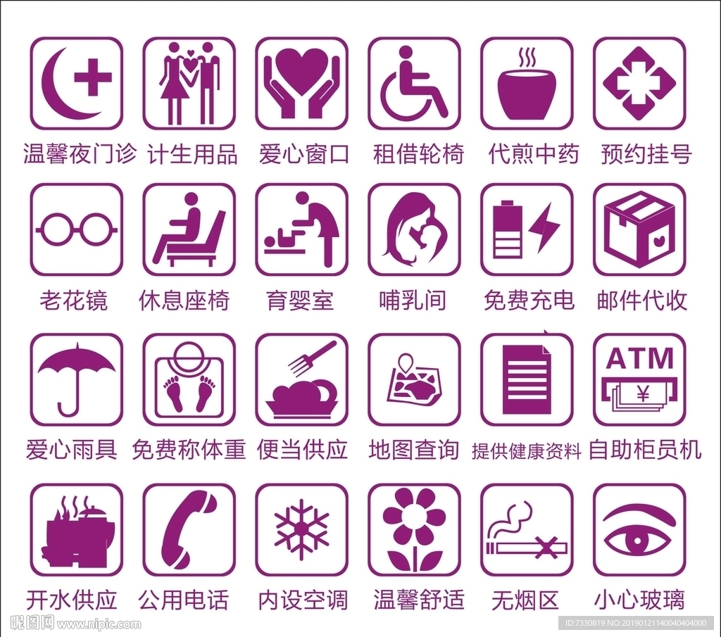 诊所标识 药店标示 医院标识