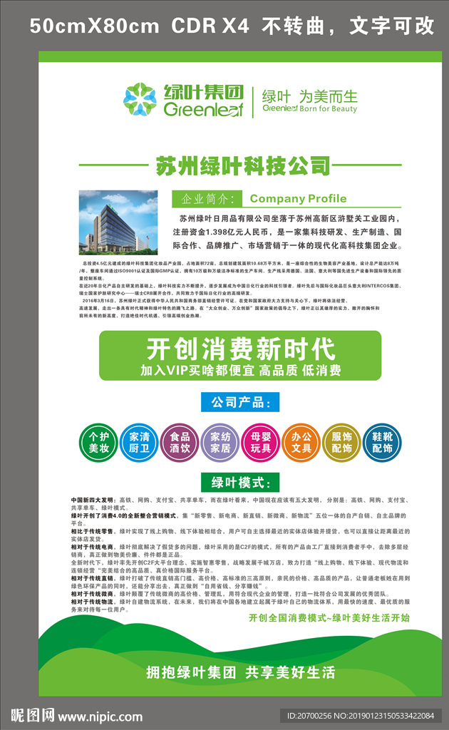 绿叶集团宣传展板