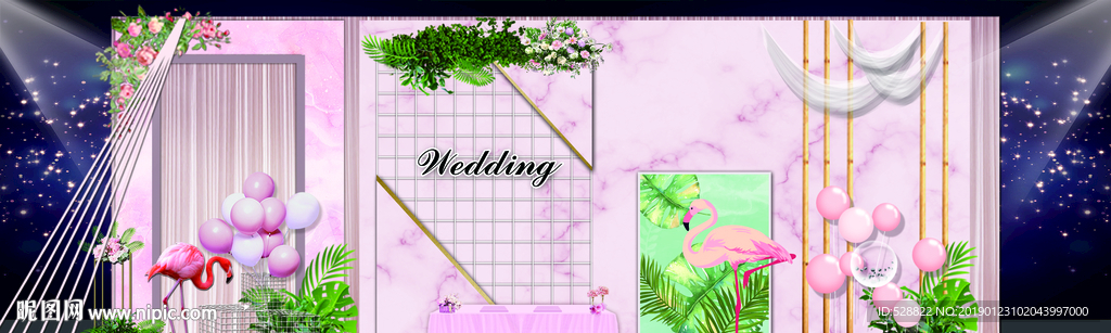 粉色大理石婚礼