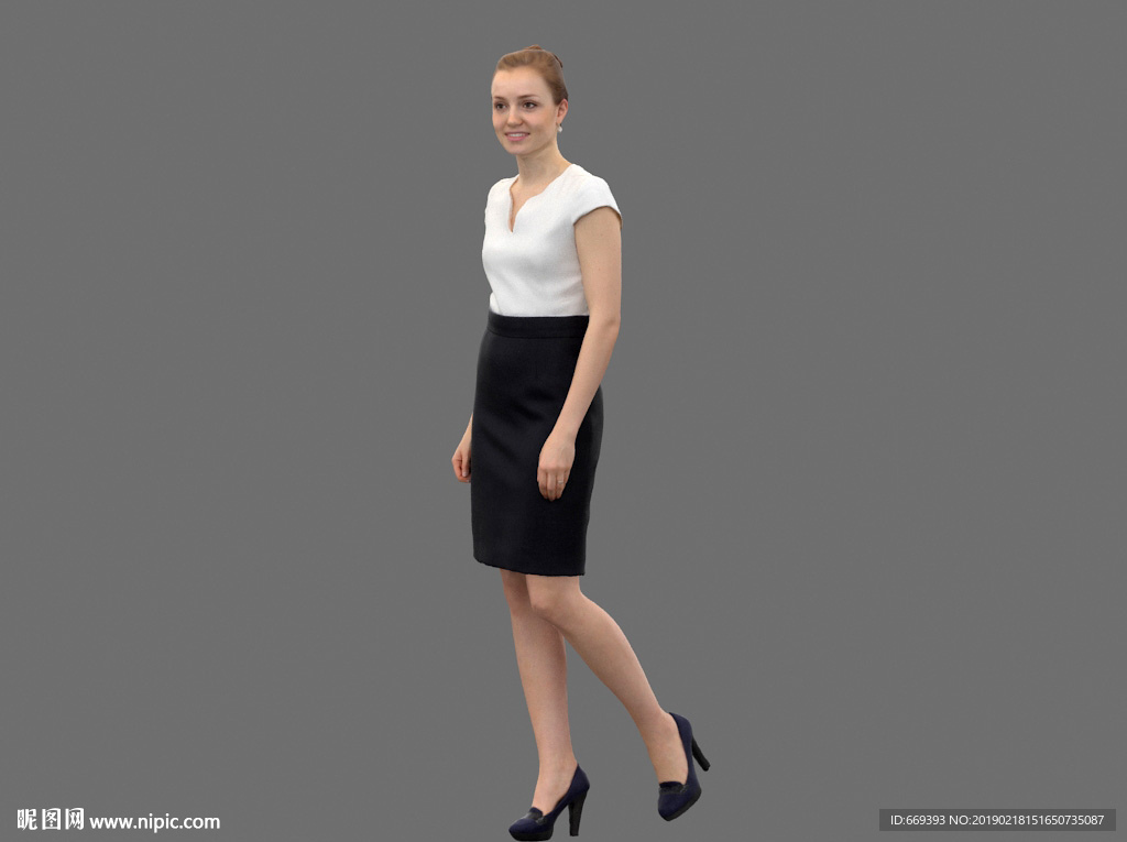 公司职员3D模型