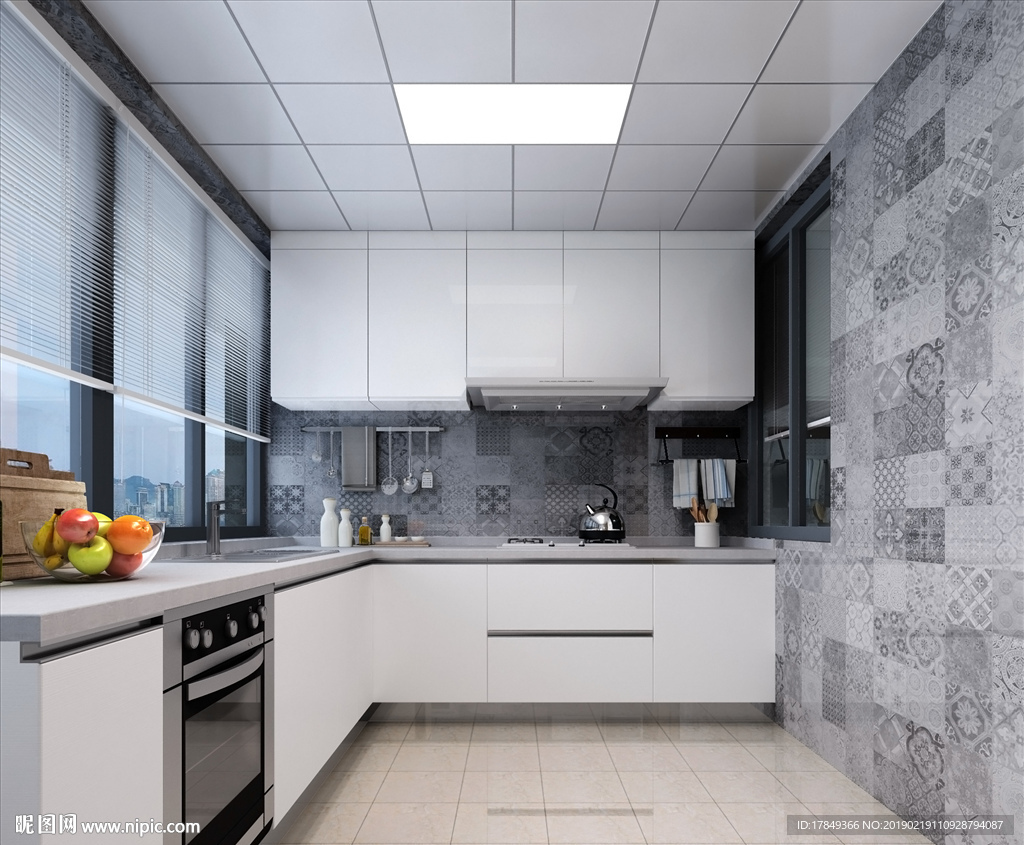 现代厨房  沙发   电视柜