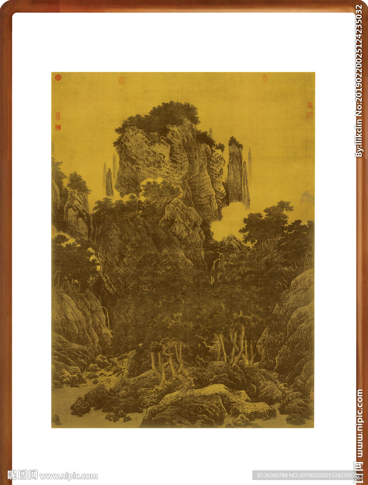 宋李唐万壑松风图