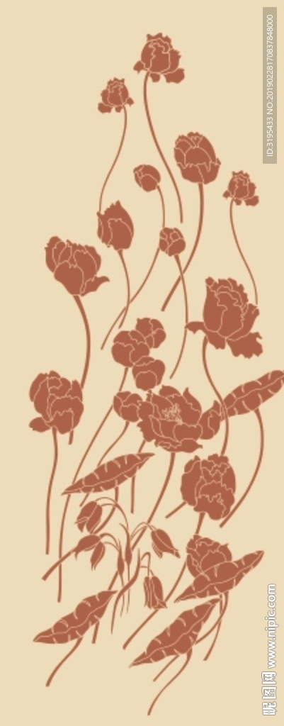 花朵 时尚花纹 荷花矢量