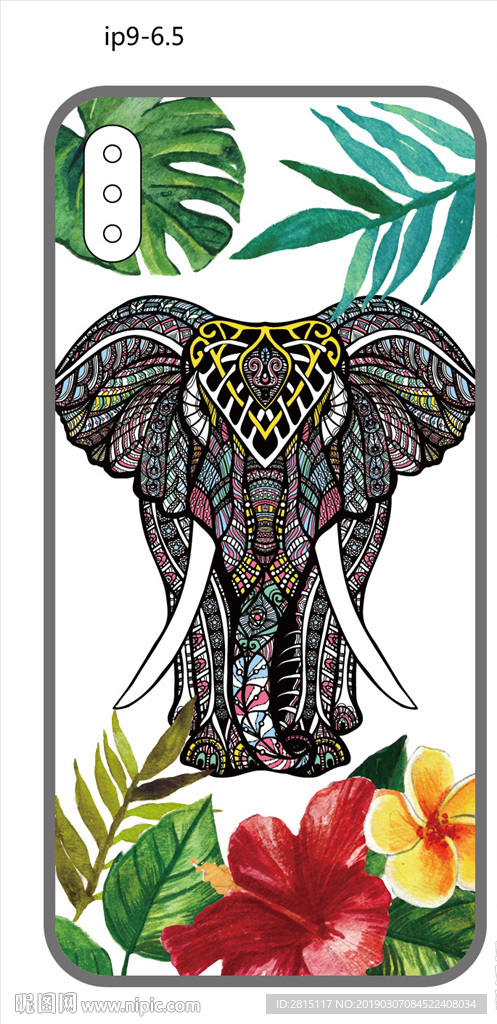 创意手机壳 水彩花纹 彩绘图案