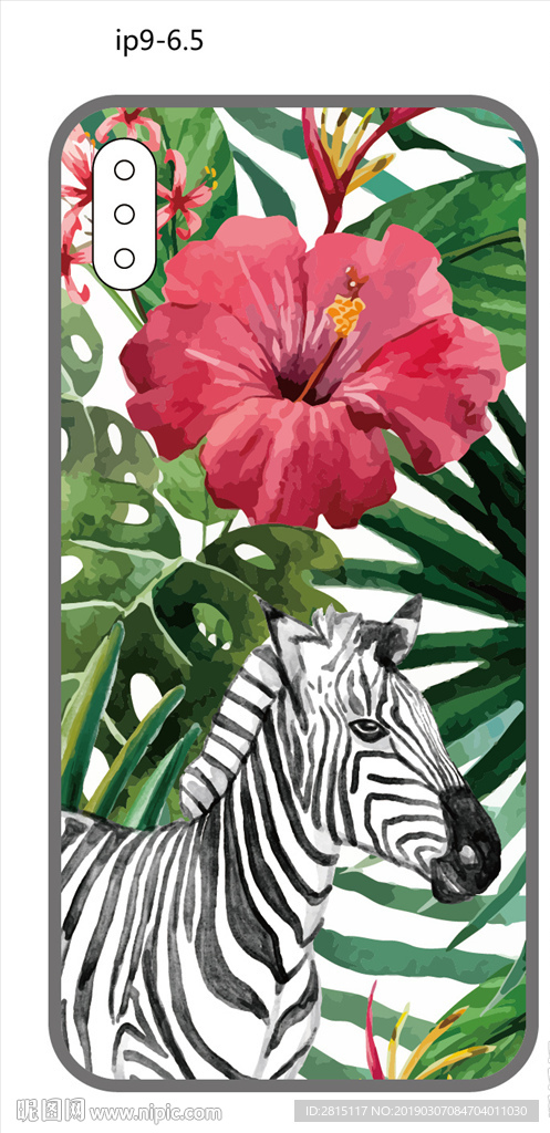 创意手机壳 水彩花纹 彩绘图案