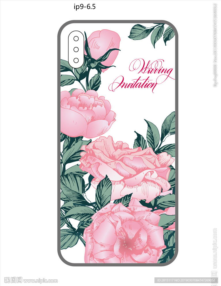 创意手机壳 水彩花纹 彩绘图案