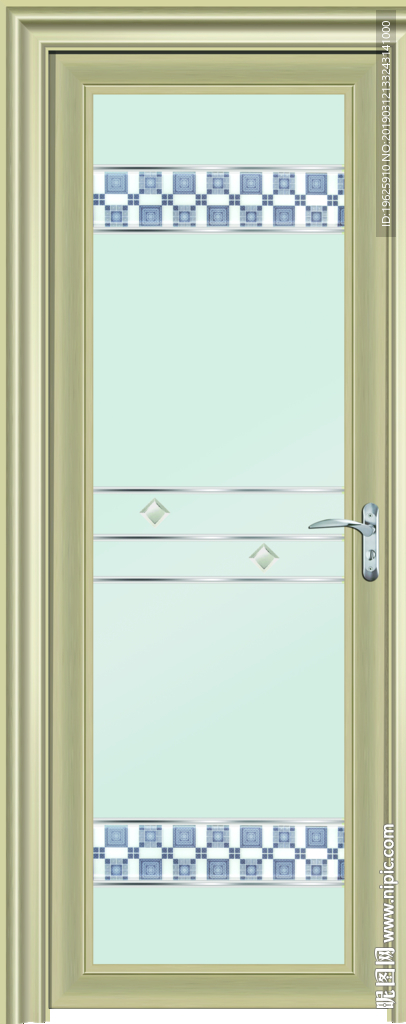 电泳香槟平开门