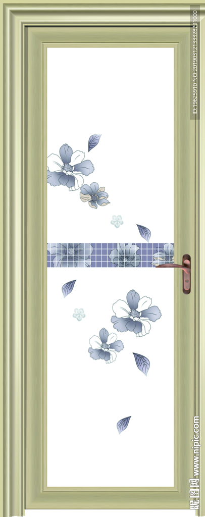 电泳香槟平开门