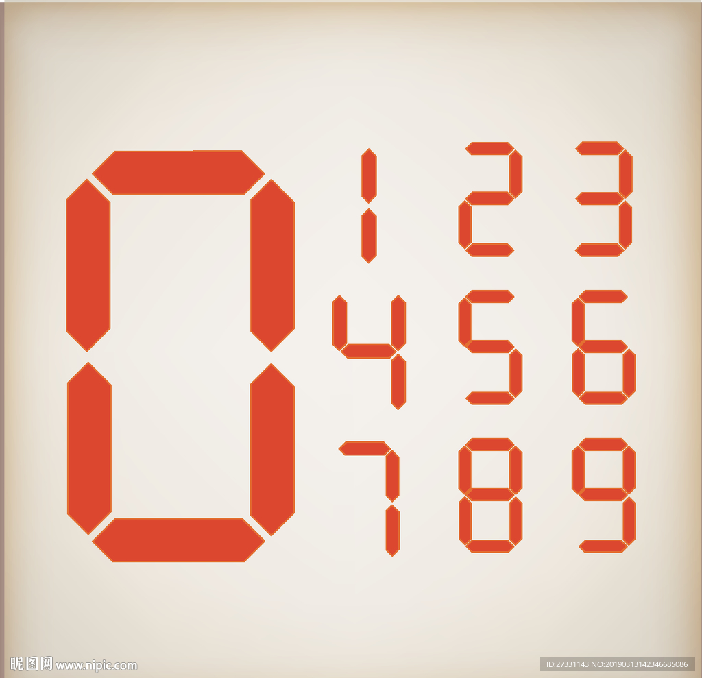 数字花纹 数字艺术 剪纸图案