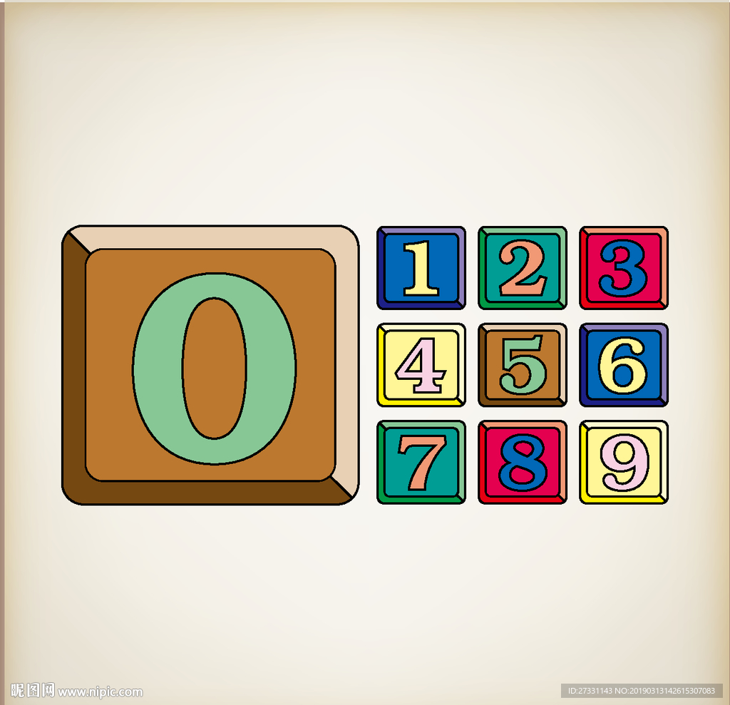 数字花纹 数字艺术 剪纸图案