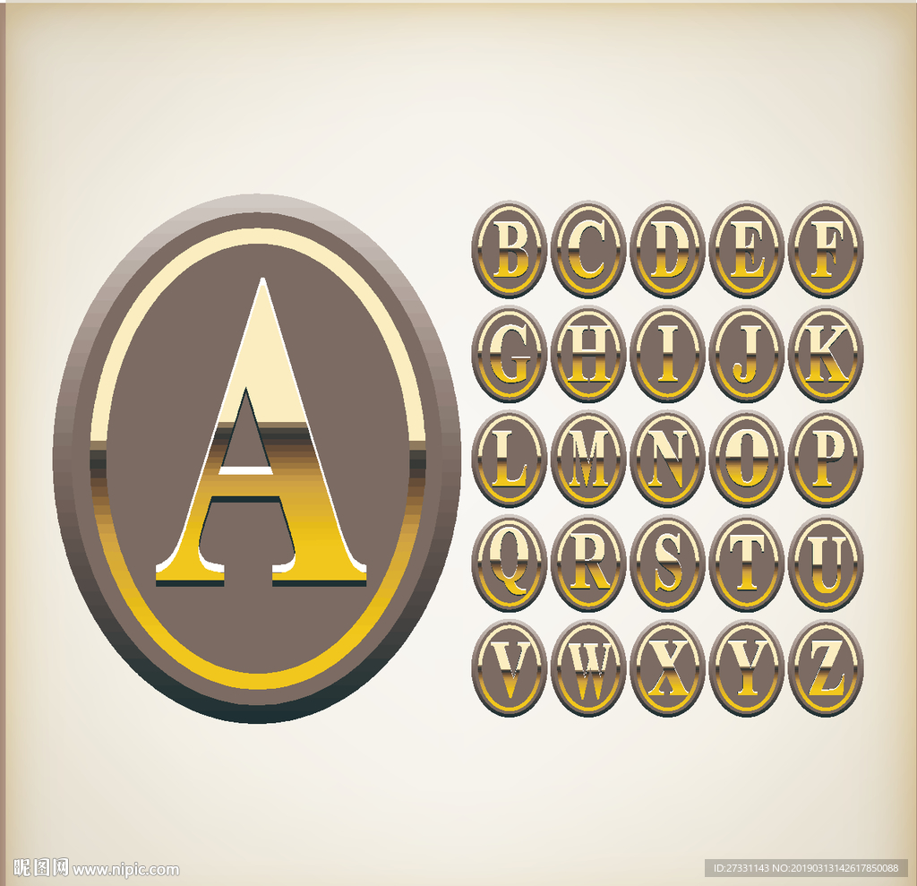 字母花纹 字母艺术 剪纸图案