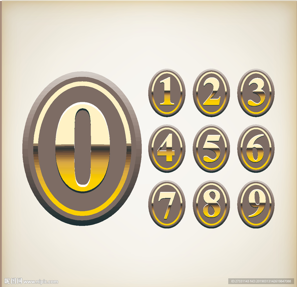 数字花纹 数字艺术 剪纸图案