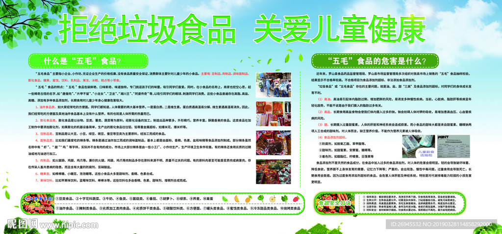 拒绝垃圾食品 关爱儿童健康