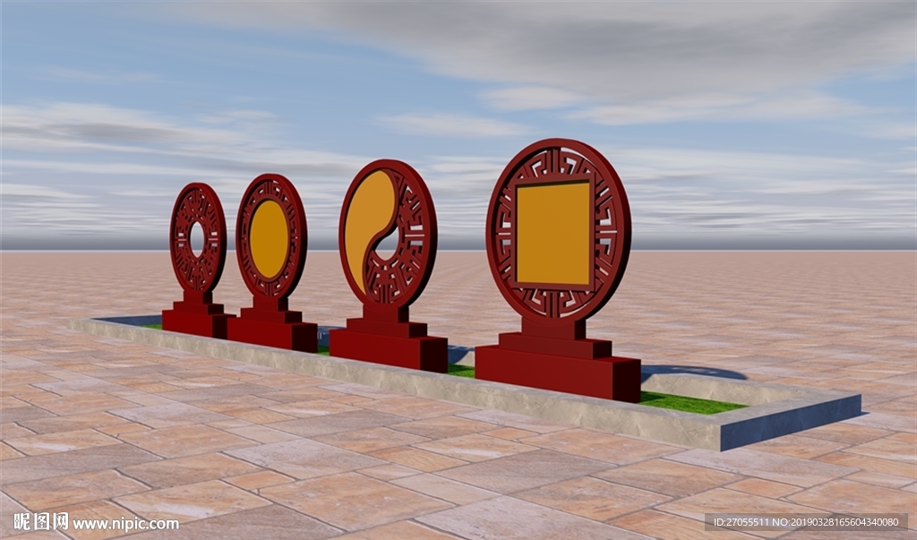 宣传栏 标识牌 文化标牌 民俗