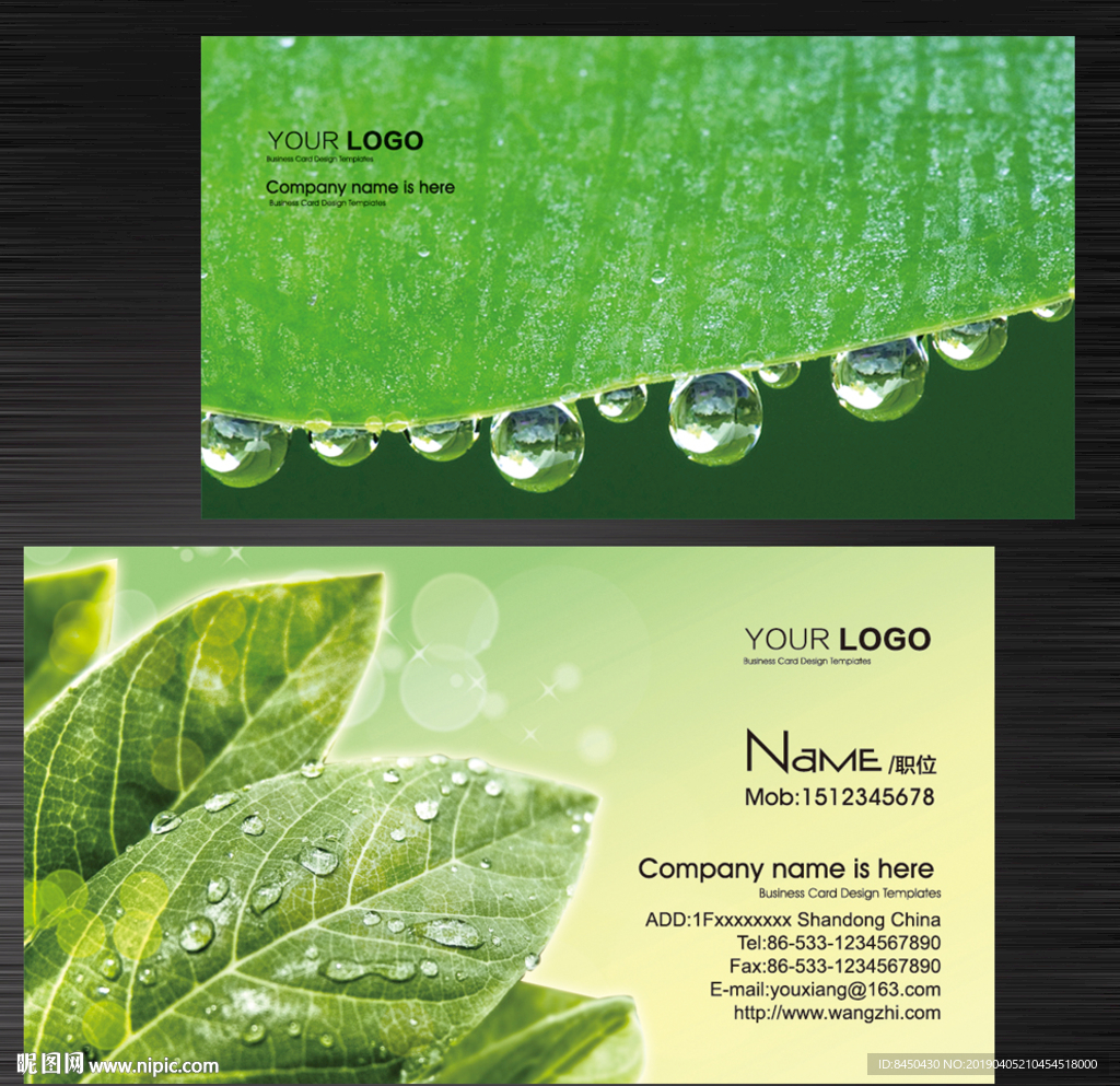 清新学校老师名片学校教育名片