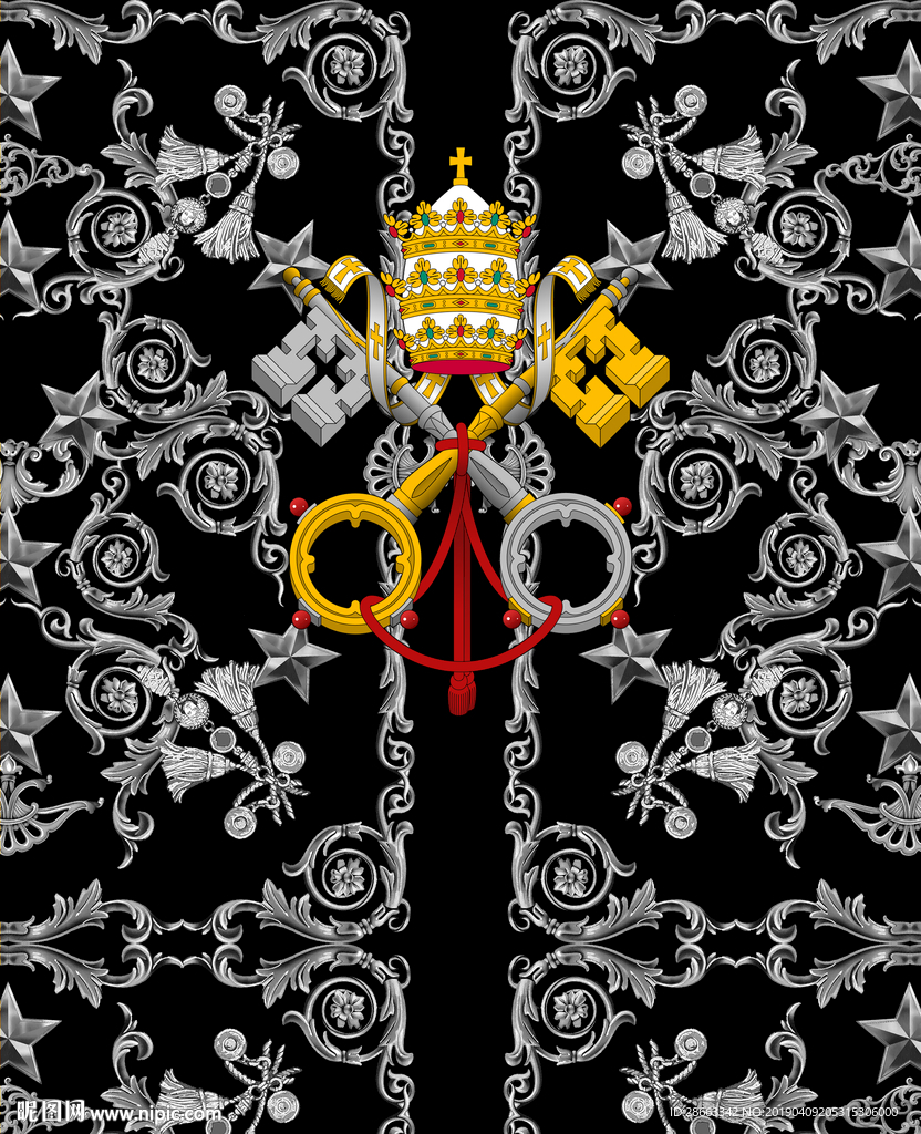 大牌男装 印花图案