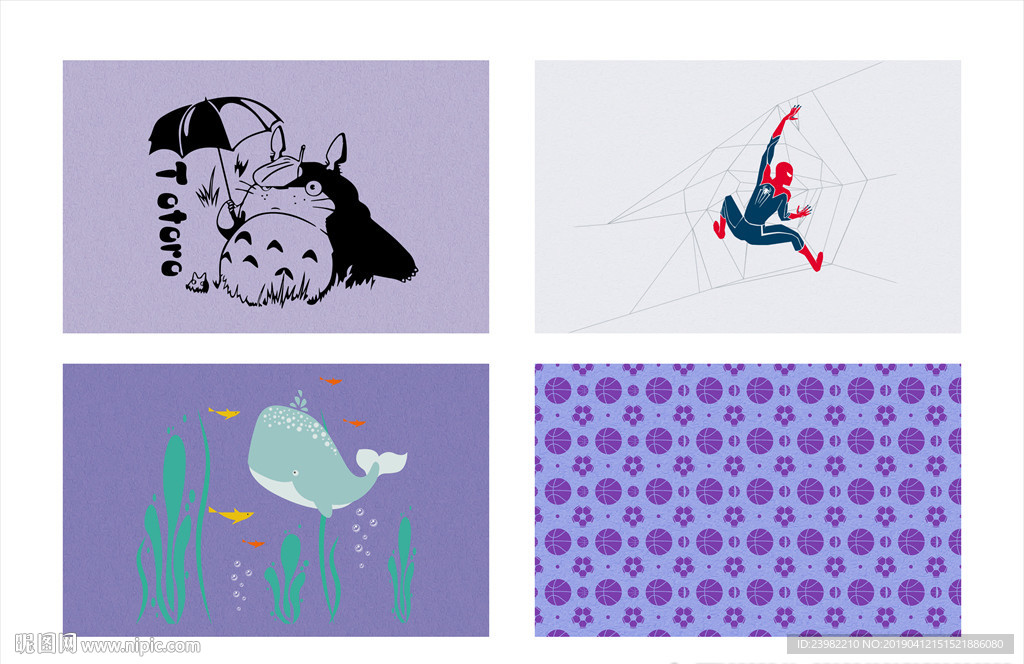 硅藻泥儿童房矢量图