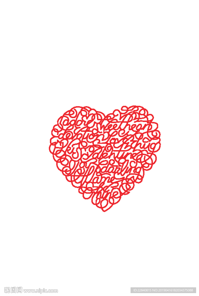 桃心 英文桃心 英文字母桃心