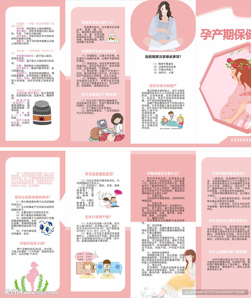 孕产期折页