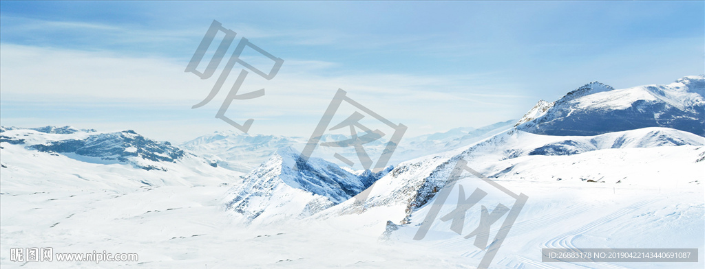 冰川雪山背景