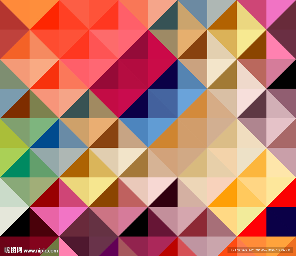 正方形拼接图案背景墙