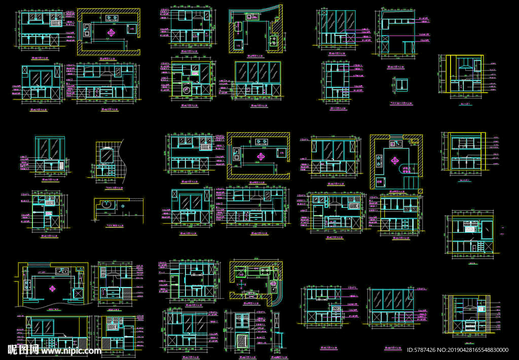 橱柜设计案例图纸