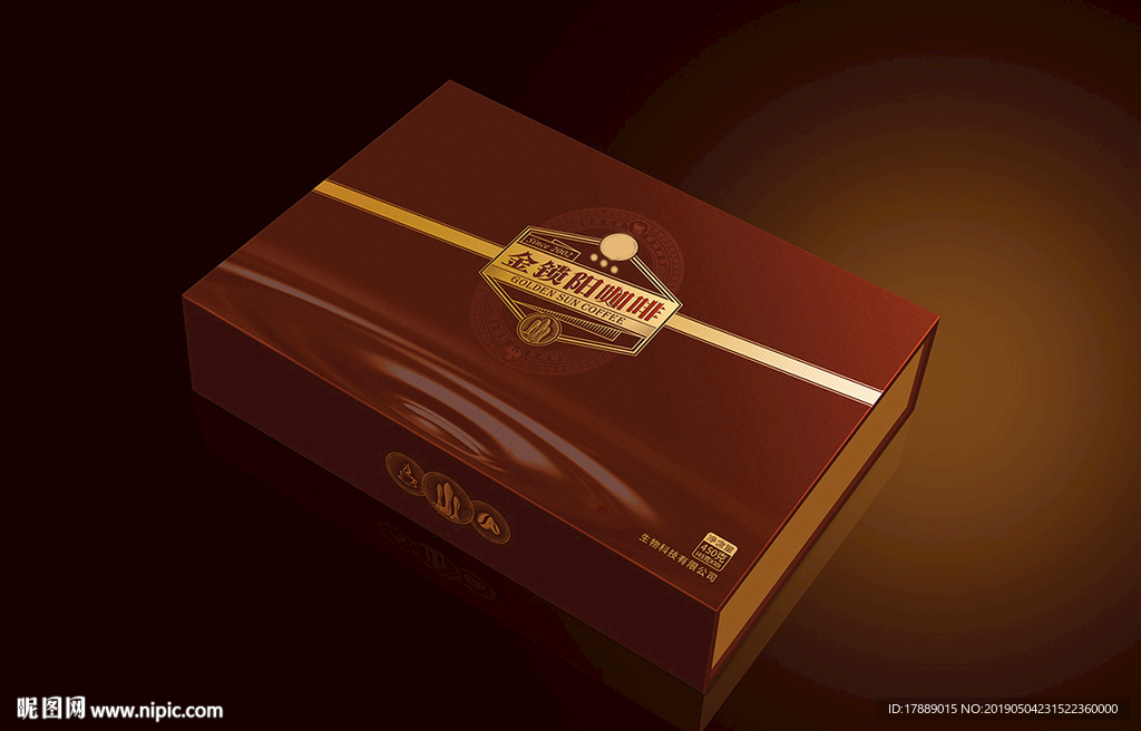 锁阳咖啡包装 正侧面矢量图