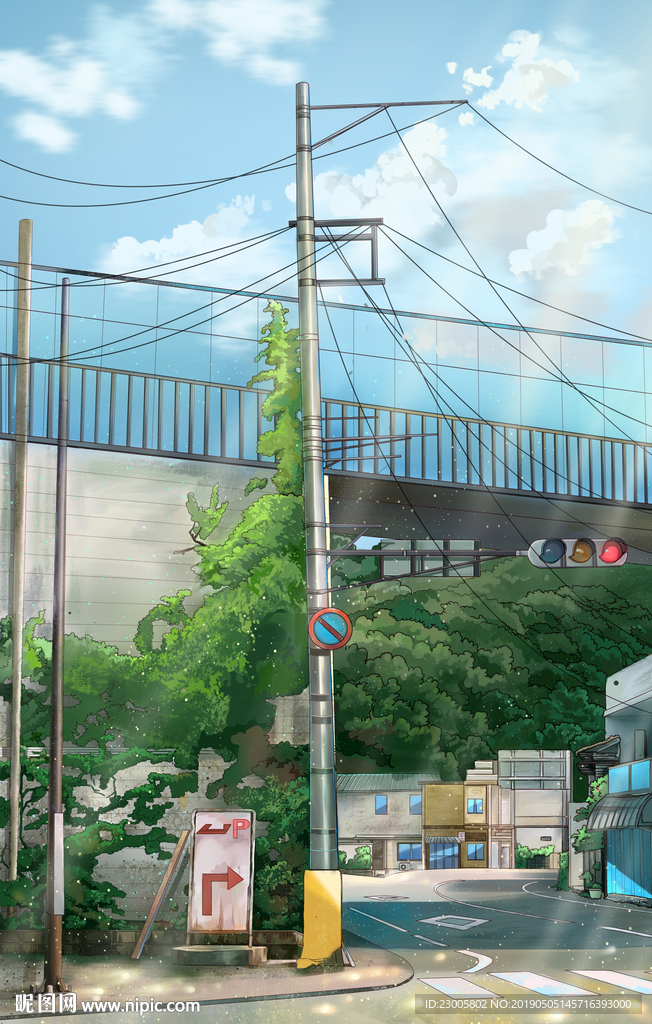 原创手绘卡通插画绘本背景