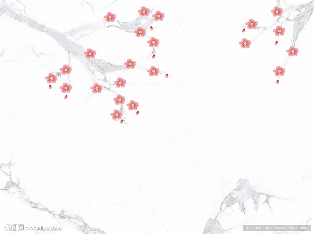 新中式大理石纹爵士白背景墙