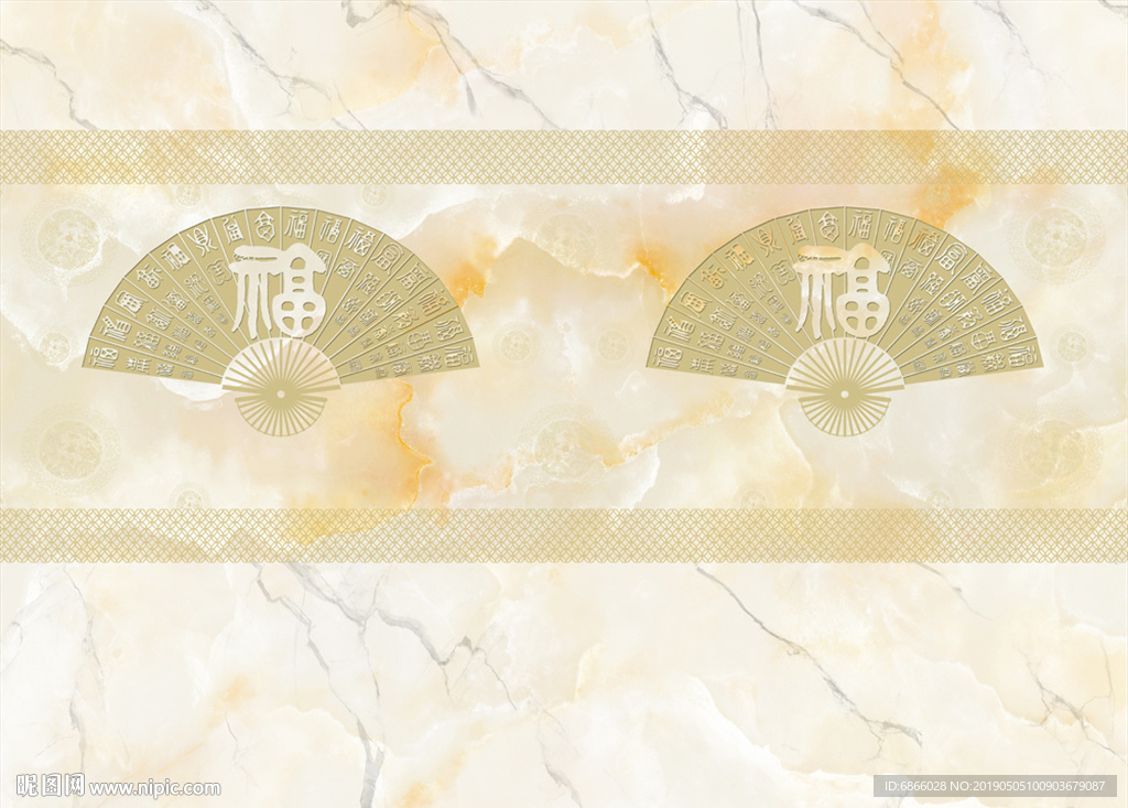 新中式大理石纹爵士白背景墙