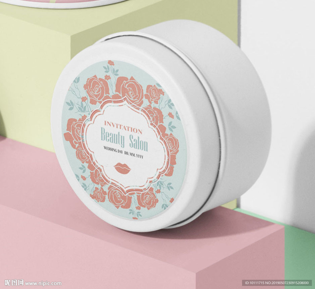 玫瑰护手霜包装 平面图